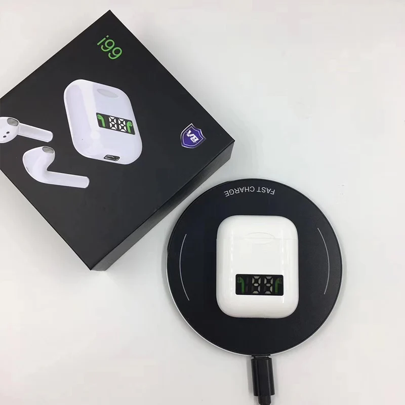 Новые беспроводные наушники Bluetooth 5,0 TWS Bluetooth беспроводные наушники светодиодный дисплей микрофон гарнитура с поддержкой беспроводной зарядки