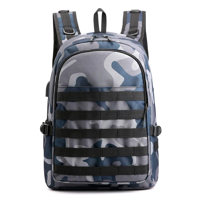 

World Peace PUBG Camouflage Navy Backpack level III Back Bag Cosplay Simple High Capacity SWAT Bags for Travel Casual Teenager