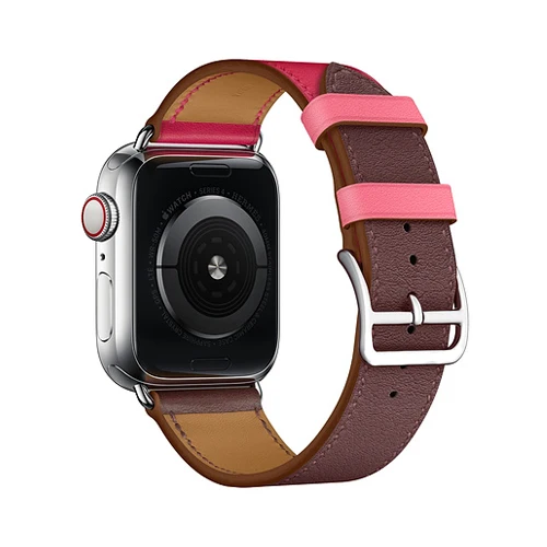 1 Кожаный ремешок для apple watch 5 4 полосным 44 мм 40 мм, 42 мм, 38 мм, ремешок Ремешок для наручных часов iwatch, версия 5/4/3/2/1 браслет - Цвет ремешка: 1