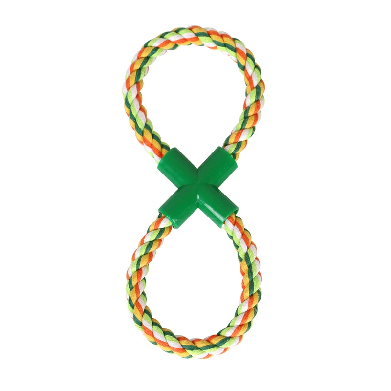 Жевательная игрушка для собак плетеная хлопковая веревка щенок устойчивая к