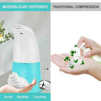 

350ML Touchless Automatic Soap Dispenser IR Sensor Liquid Wash Hand Dispenser Soap Dispenser Induction Foaming For Kitchen Bathr