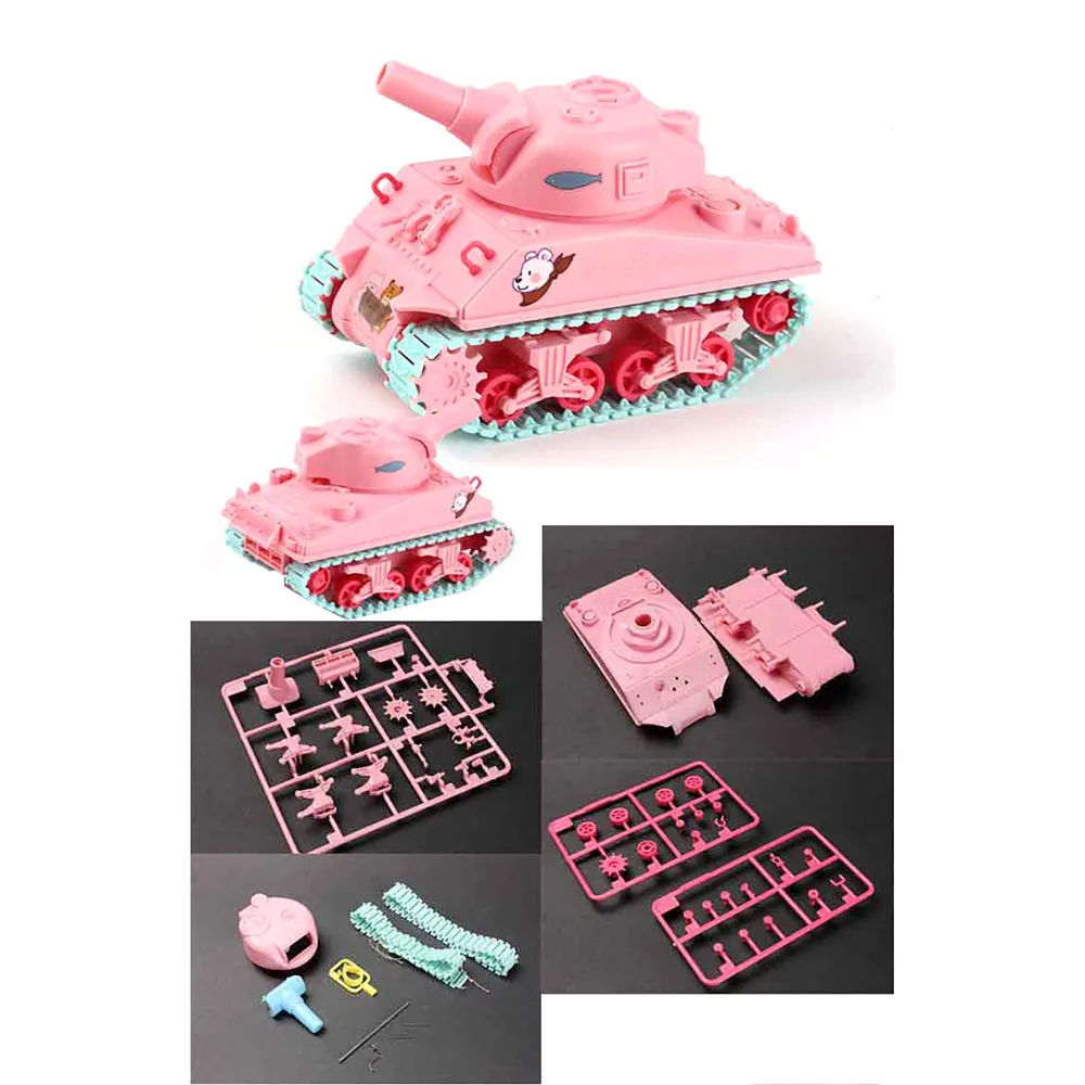 Для Trumpeter 07316 US M4A3 Sherman Q Edition модель танка DIY наборы сборки Розовая детские игрушки