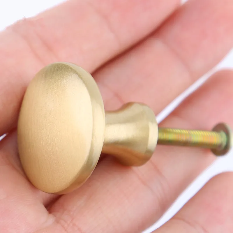 Латунная дверная ручка для шкафа одиночное отверстие индивидуальная круговая