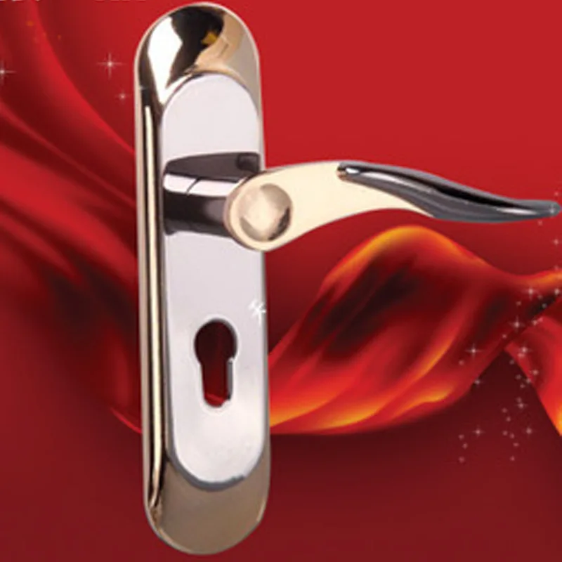 

Gold And Black Indoor Door Lock European Style Machinery Handle Lock Toilet Small 50 Bearing Lock Body Bedroom Solid Wood Door L