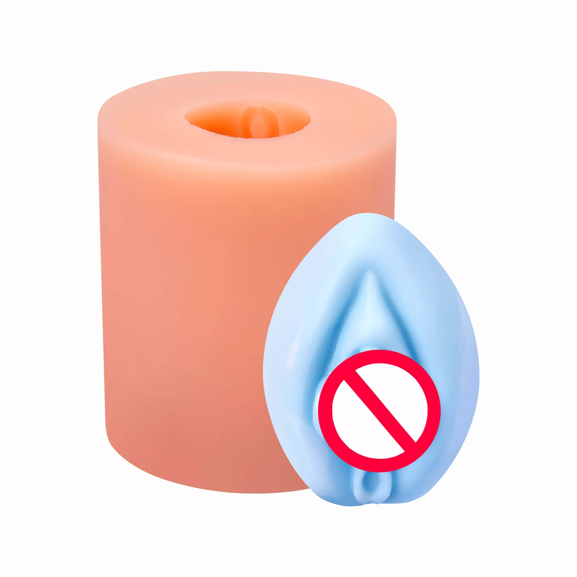 3D Stereo Naked Body Soap Mould Vulva Sexy Female Girl Genital Organ Homemadev Irregular Novelty Stocked Silicone Candle Mold