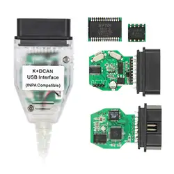 INPA K DCAN USB интерфейс для BMW OBD Can Reader Диагностический кабель сканера, переключаемый INPA DIS SSS NCS кодирование Авто Код 19QD