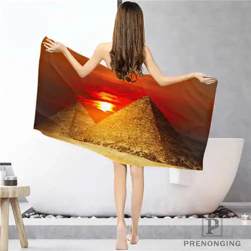 Custom pyramids_egyp (1) Bathroom Washcloth Towels Face Towel/Bath Towel Shower Size 33x74cm/72x143cm#18-12-16-01-49 |