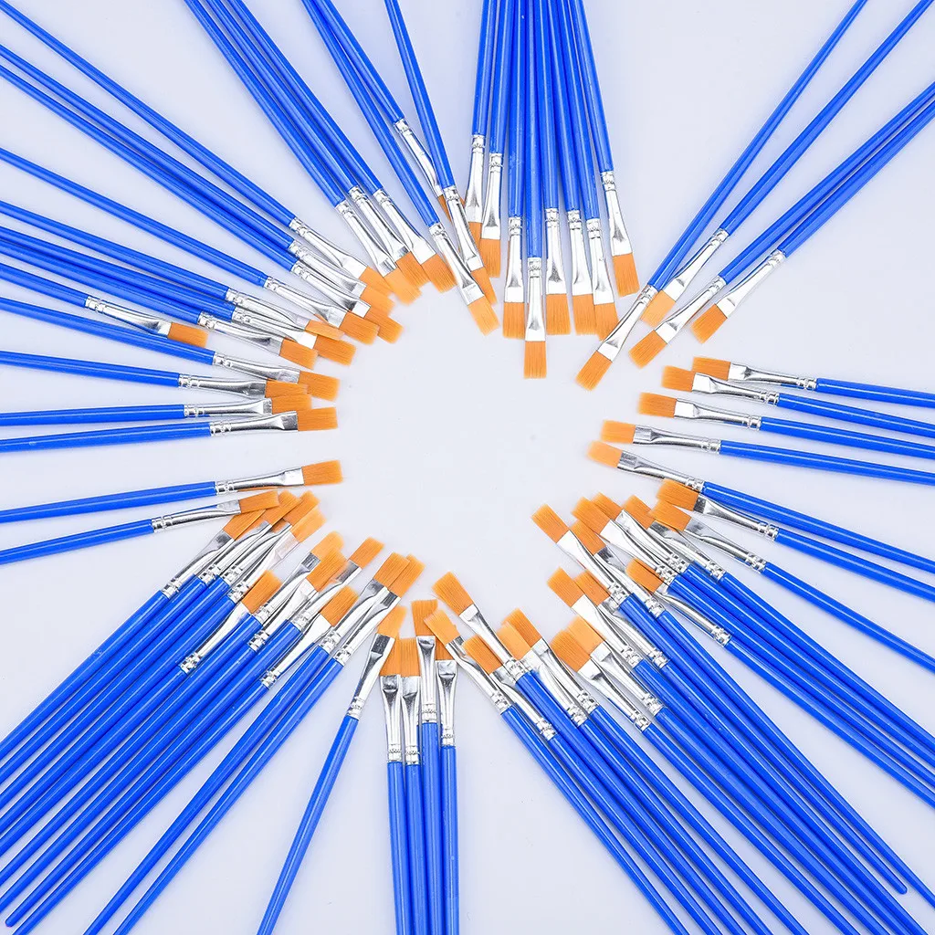 Плоские кисти для рисования 200 шт. маленькая кисть оптом деталей пластиковый