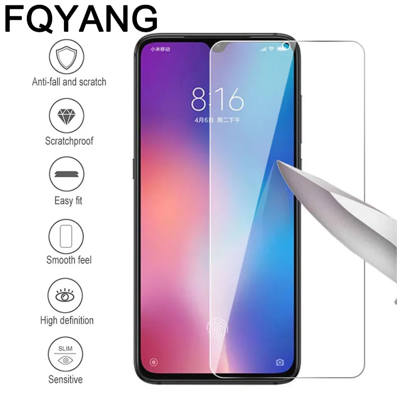 FQYANG 2 шт. 9H Защитная пленка для экрана REDMI NOTE7 K20 PRO 7A 7 закаленное стекло XIAOMI MI CC9E 9 9SE