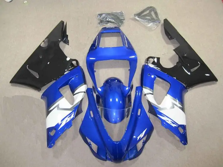 ABS полный обтекатель комплект подходит для Yamaha YZF-R1 YZF1000 R1 1998 1999 98 99 Обтекатель Набор Кузов Лидер продаж черный синий