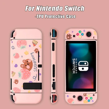 

2020 New TPU Protective Case Cover Shell For Nintendo Switch NS Switch Lite shockproof Joy-Con Controller Pink Console Accessori