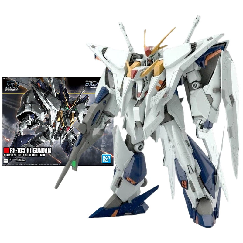Bandai Gundam Model Kit Anime Figure Hguc Hathaways Flash Rx 105 Xi Gundam Genuine Model Action Toy Figure Toys For Children Action Figures Aliexpress