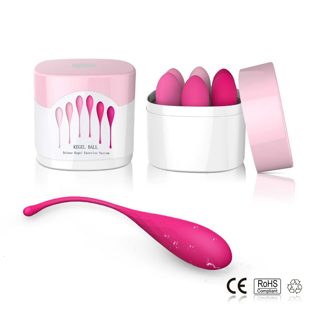 Smart Kegel Ball Vaginal Dumbbells Kegel Ben Wa Ball Vibrator Egg Vaginal Training Exercise Sex Toys for Women Products 6pcs/set