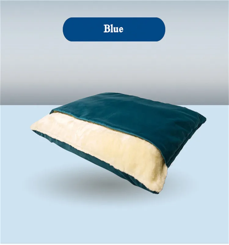 Blue Теплый спальный мешок для питомца съемный средний большой собаки мягкая кровать Met House(D190 - Цвет: Blue