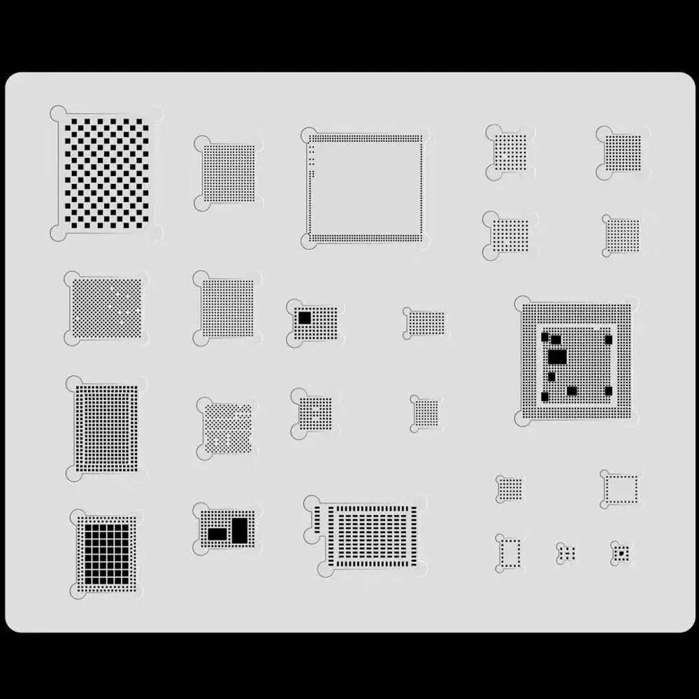 MJ 3D BGA шаблон трафарета Groove A8 A9 A10 A11A12 A13 посадка для iPhone6 6P 6S 6SP 7 7P 8 8P X XR XS MAX 11 Pro