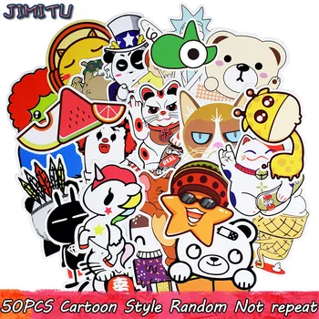 

50pcs Mixed Cartoon Style JDM Sticker Anime Funny Stickers for Kid DIY Laptop Suitcase Skateboard Moto Bicycle Car Toy Stickers
