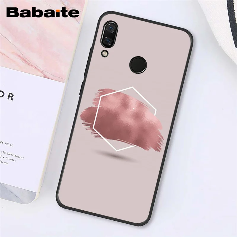 A7 Babaite Золотой Розовый Блестящий розовый Love Herat чехол для телефона для Xiaomi Redmi8 4X 6A S2 Go Redmi 5 5Plus Note4 5 7 Note8Pro - Цвет: A7