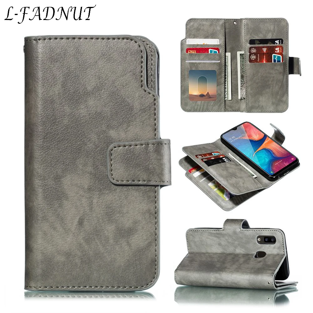 

L-FADUNT Wallet Case For Samsung M10 Case J6 A7 A8 A6 J4 Plus 2018 EU A10 A20 A30 A40 A10e A20e A50 A70 A5 2017 Bumper Cover