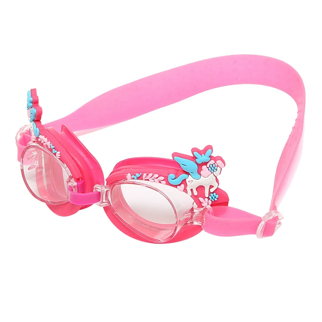 Kids Swimming Goggles Anti-Fog Waterproof Swim Glasses & Silicone Frame for Children - Select Colors