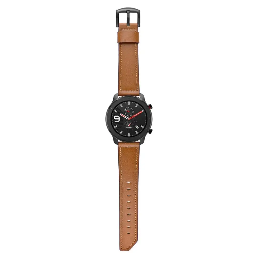 Сменный Браслет Кожаный ремешок для Xiaomi Huami AMAZFIT GTR часы 42 мм 47 мм аксессуары для умных часов#1028
