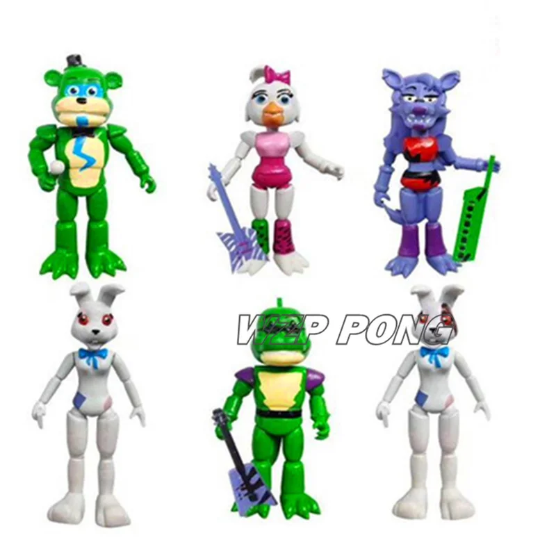 Five Nights At Freddy's FNAF фигурка игрушки Фокси Фредди Чика ПВХ Модель Куклы Дети 6