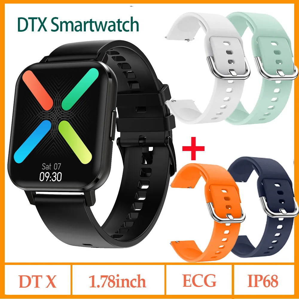 NO.1 DTX SmartWatch IP68 Waterproof DT X 1.78inch Colorful Screen ECG Heart Rate Sleep Monitor 420*485 Sport Smart Watch | Электроника