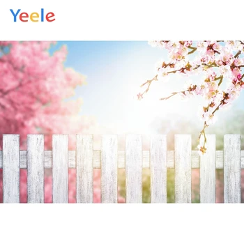 

Yeele Peach Blossom Wooden Garden Photocall Photophone Photography Backdrops Photographic Backgrounds For Photo Studio