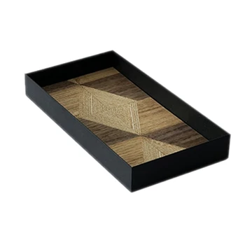 

Wood Decoration Tray Nordic Wind Wood Pastry Tray Bread Display Plate Art Dinner Plate Small