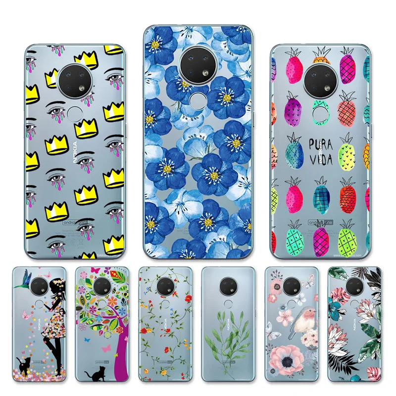 

Transparent Clear Case For Nokia 7.2 2019 TA-1181 TA-1196 6.2 Cases Silicon Soft TPU Cover For Nokia 3.1 A 3.1C Coque Funda Capa