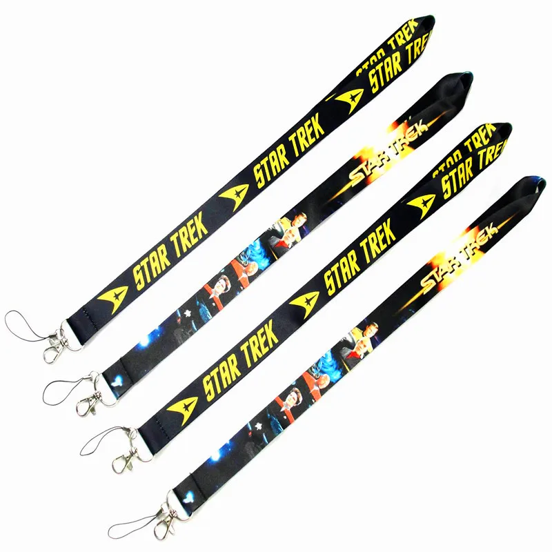 New pattern neck lanyard keychain ID card gym mobile phone belt USB badge clip DIY sling