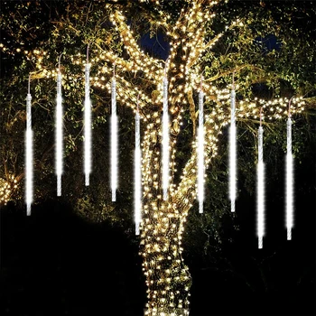 

BEIAIDI Waterproof 50cm Meteor Shower Rain 8 Tubes LED String Light Outdoor Christmas Wedding Party Garden Tree Decoration Lamp