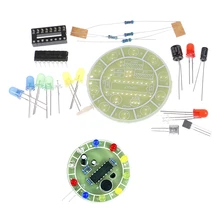 

CD4017 Colorful Voice Control Rotating LED Light Kit Electronic Diy Kit Computer Supplies