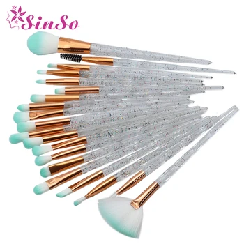 

SinSo 10/20Pcs Makeup Brushes Set Diamond Make Up Brushes Powder Eyeshadow Foundation Blush Cosmetics Beauty Makeup Brush Tool