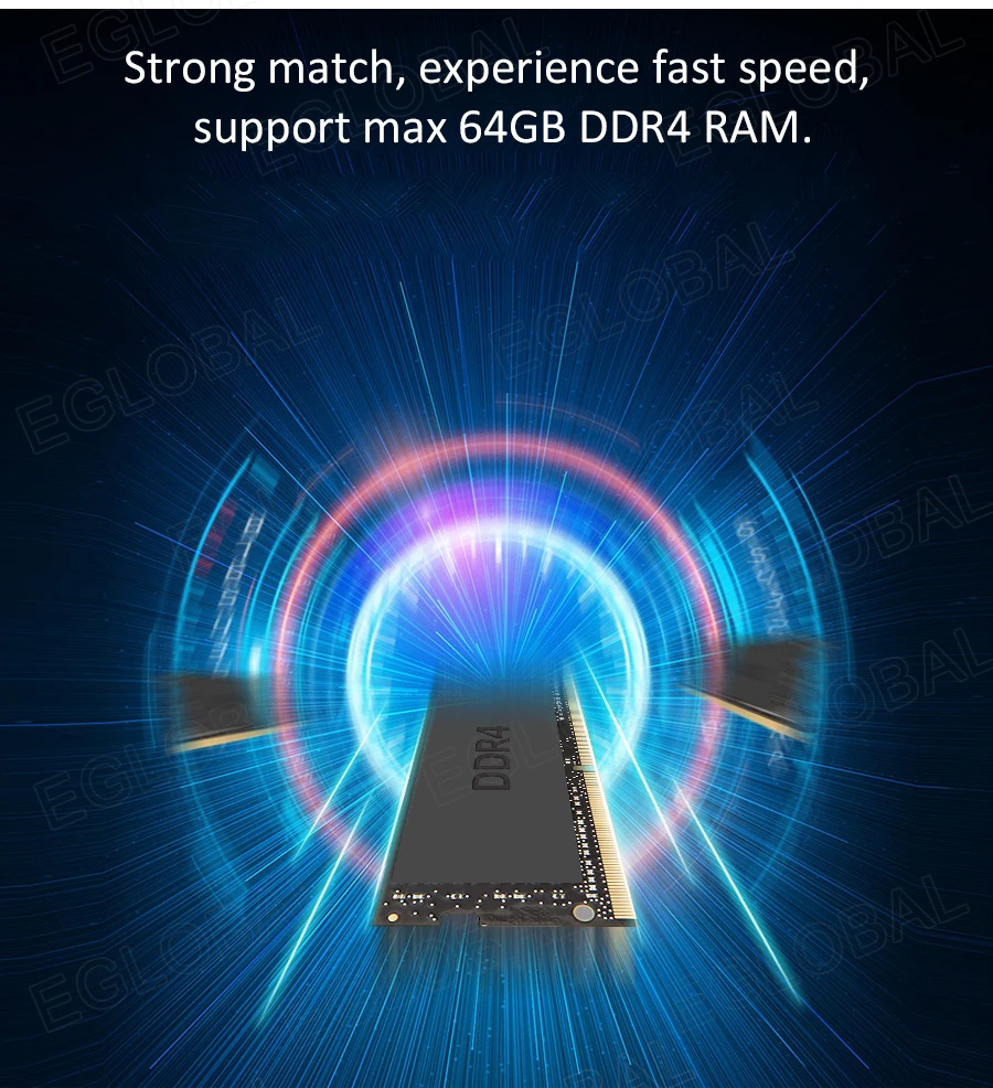 Eglobal Новое поступление игровой компьютер 8-го поколения intel core i7 8565U/i5 8265U дешевая цена win10 pro мини ПК DDR4 Max 64G HDMI 2,0 4K