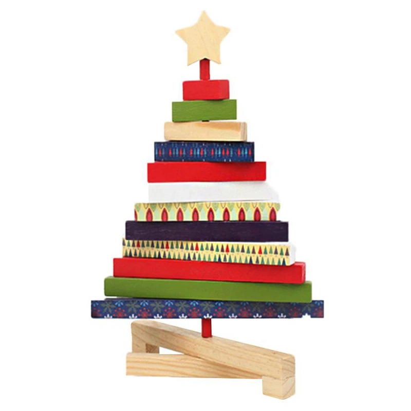 Игрушки для рождественской елки рождественская елка Мини Вращающийся деревянный Обои для рабочего стола украшения креативный