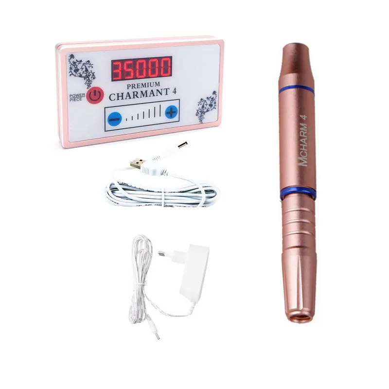  Digital Permanent Tattoo Eyebrow Lip Eye Liner Pen Makeup Tattoo Machine Device with Tool Head