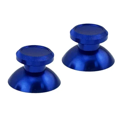 Синий Алюминиевый металлический 3D Аналоговый джойстик для Playstation 4 PS4 Slim Pro thumb Stick grip cap Замена для xbox ONE контроллер - Цвет: Синий