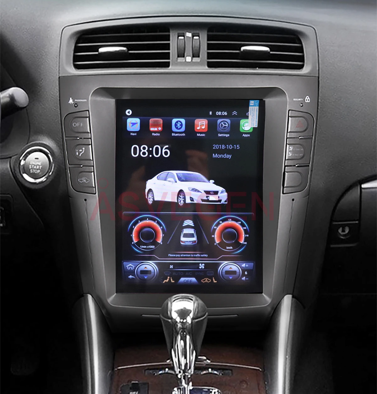 LEXUS IS250 GSE20 Androidナビ LEXUS IS250 GSE20 Androidナビ LEXUS IS250 専用10.4インチ