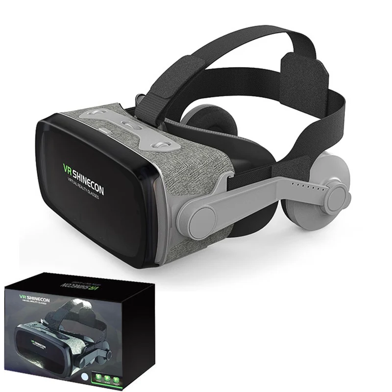 VR Шлем 9,0 VR Очки виртуальной реальности 3D очки Google Cardboard VR гарнитура коробка для 4,0-6,3 дюймового смартфона - Цвет: VR