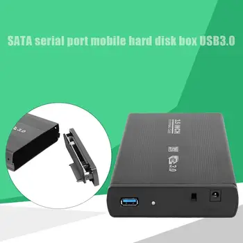 

ALLOYSEED USB 3.0 3.5" SATA Hard Drive Disk Portable External Enclosure SSD HDD Disk Case Box With USB Cable