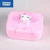 TAKARA TOMY fashion cartoon Hello Kitty travel with lid waterproof sealing belt portable soap box with sponge bathroom