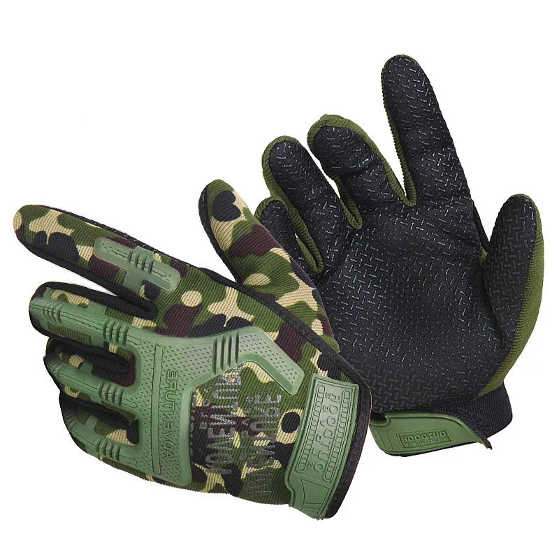Тактические перчатки с уплотнением, мужские перчатки с полным пальцем, для активного отдыха, для борьбы с террором, армейские перчатки для фанатов, тактические перчатки для верховой езды, нескользящие спортивные перчатки