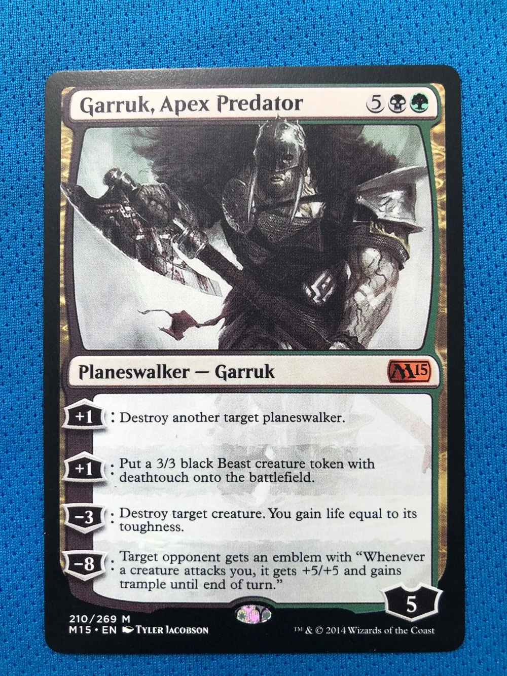 Garruk, Apex Predator M15 голограмма magician ProxyKing 8,0 VIP прокси-карты для сбора каждой карты mg
