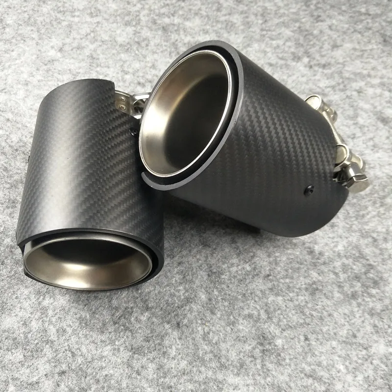 

1 Piece Car Exhaust tips Carbon fiber M Performance Muffler pipe for M2 F87 M3 F80 M4 F82 F83 M5 F10 M6 F12 F13