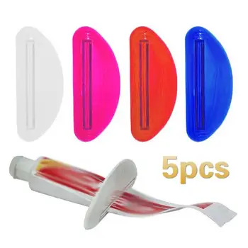 

5PCS Sexy Lip Kiss Toothpaste Cream Squeezer Fun Lips Plastic Tooth Paste Dispenser Rolling Tube Squeezer Bathroom Accessories