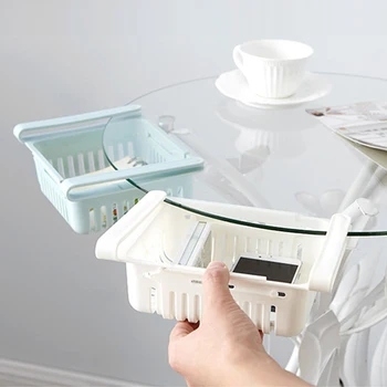 

1Pcs Storage Holder New Kitchen Article Storage Rack Shelf Refrigerator Drawer Shelf Plate Layer Storage Rack Organizer