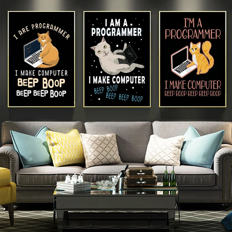 Programmer Beep Boop | Wall Art Posters Picture | Programmer Poster ...