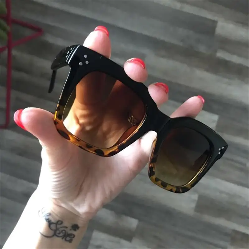 Матовые черные квадратные солнцезащитные очки женские брендовые дизайнерские с