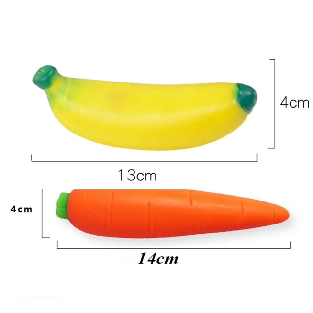 Shapable Banana carota verdura spremere giocattolo novità Fidget giocattoli antistress non Squish Toy bambini nuovi Palythings 6