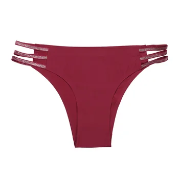 

Sexy Women's G-string Hollow Underpants Female Solid Color Comfortable Briefs Panties Drop